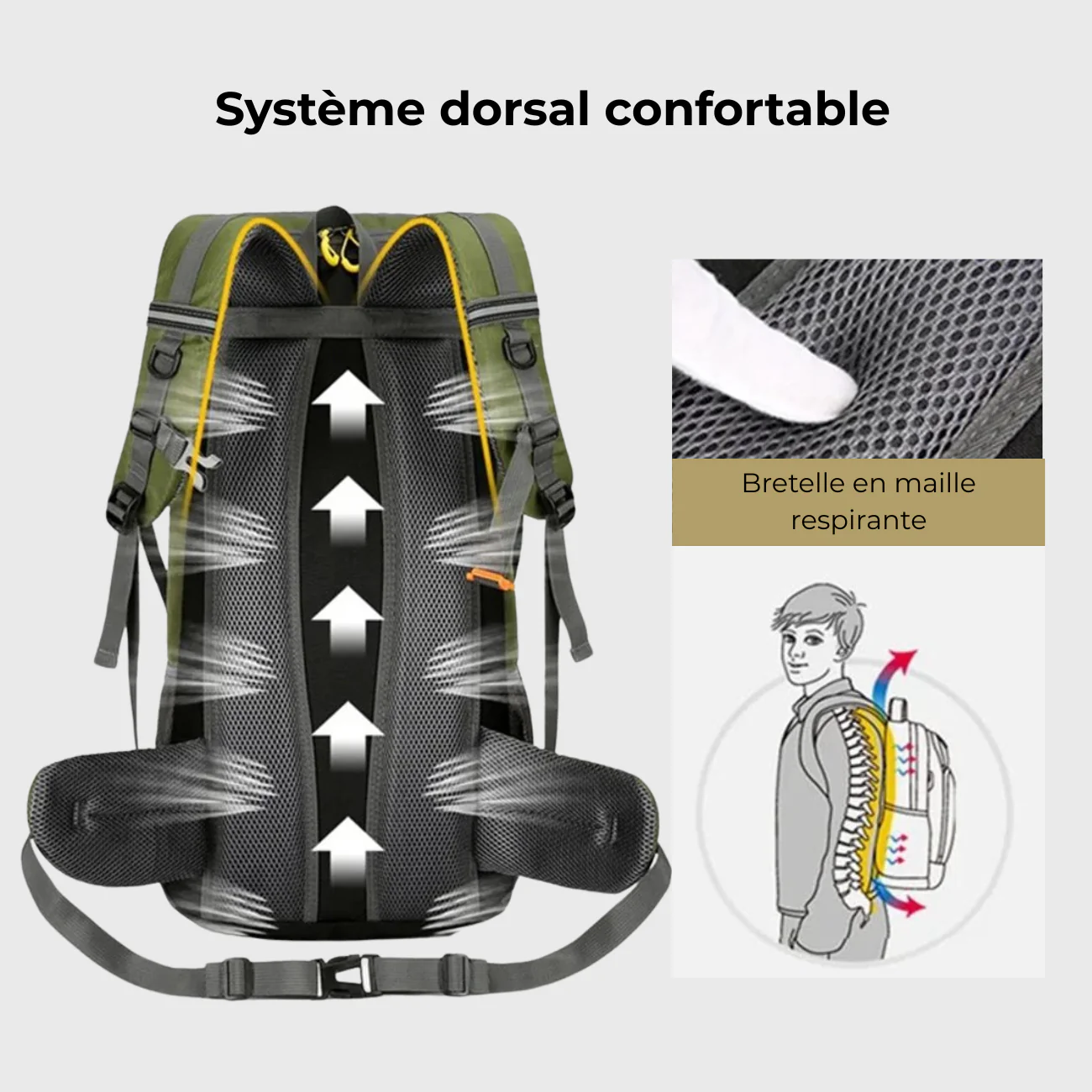 Sac à Dos Randonnée 50L – Image 9