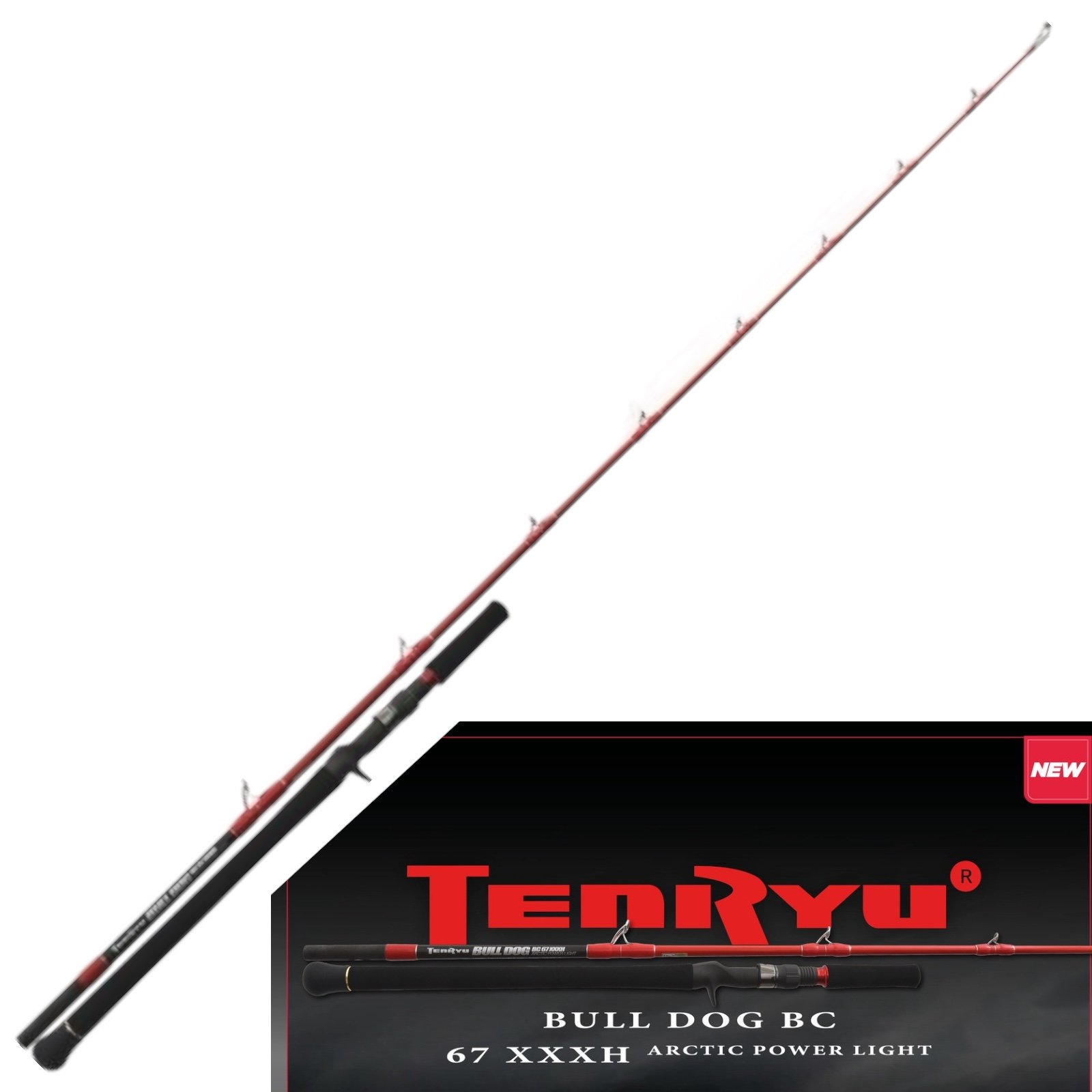 Canne Casting Bull Dog BC 67 XXXH Artic Power Light 2,00m 100-300gr Tenryu